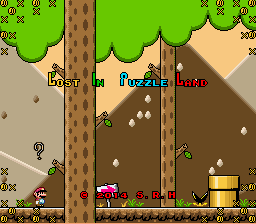 Super Mario World - Lost in Puzzle Land Title Screen